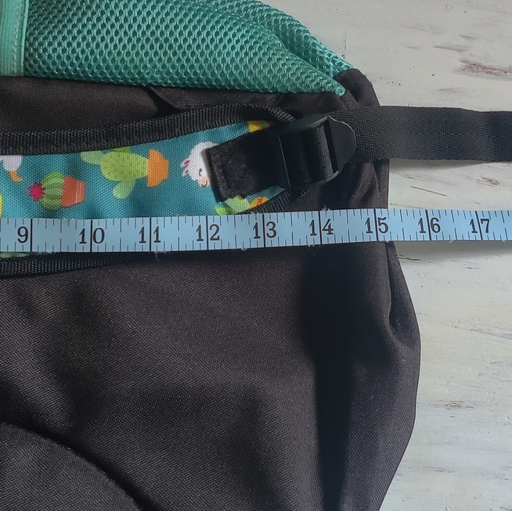 ⭐3 For $21⭐ Llama and Cactus Kids Backpack - Teal - Picture 3 of 10